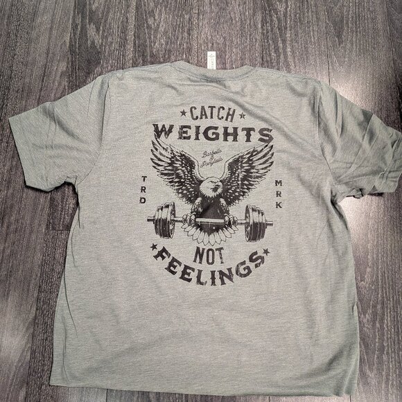 Barbells And Ponytails Crop "Catch Weights" Short sleeve T-Shirt - Picture 1 of 2